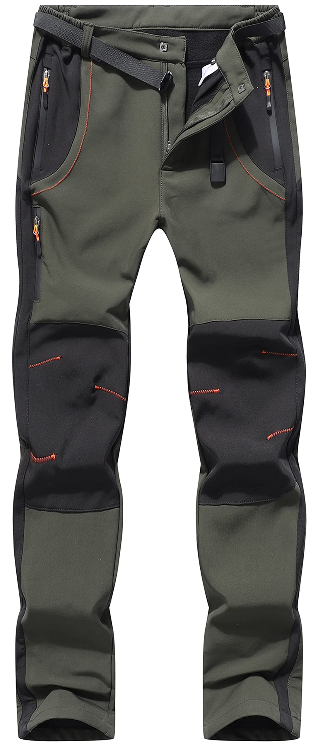 BenBoy Herren Wanderhose Wasserdicht Softshellhose Outdoorhose Winddicht Warm Gefüttert Skihose Snowboardhose Winter Trekkinghose