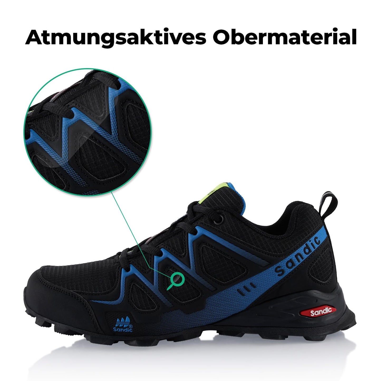 Fusskleidung® Damen Herren Wanderschuhe atmungsaktive Trail Running Trekkingschuhe