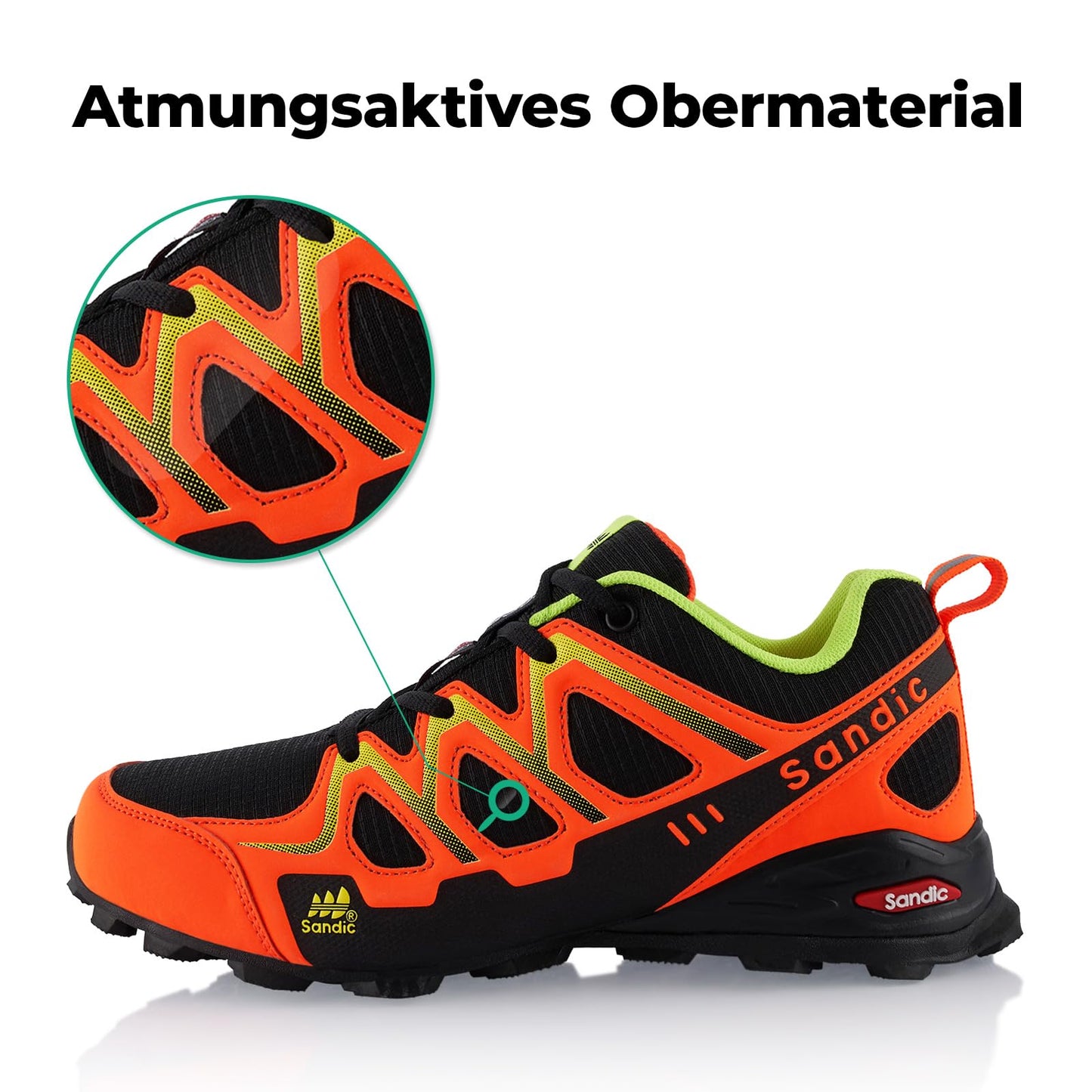 Fusskleidung® Damen Herren Wanderschuhe atmungsaktive Trail Running Trekkingschuhe