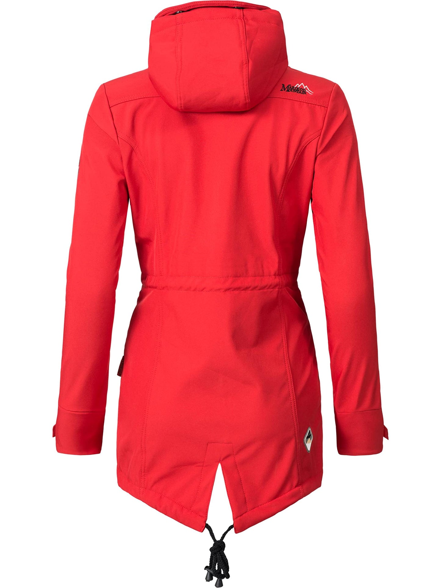MARIKOO Damen Übergangsjacke Softshellmantel wasserdicht atmungsaktiv mit Kapuze Zimtzicke XS-3XL