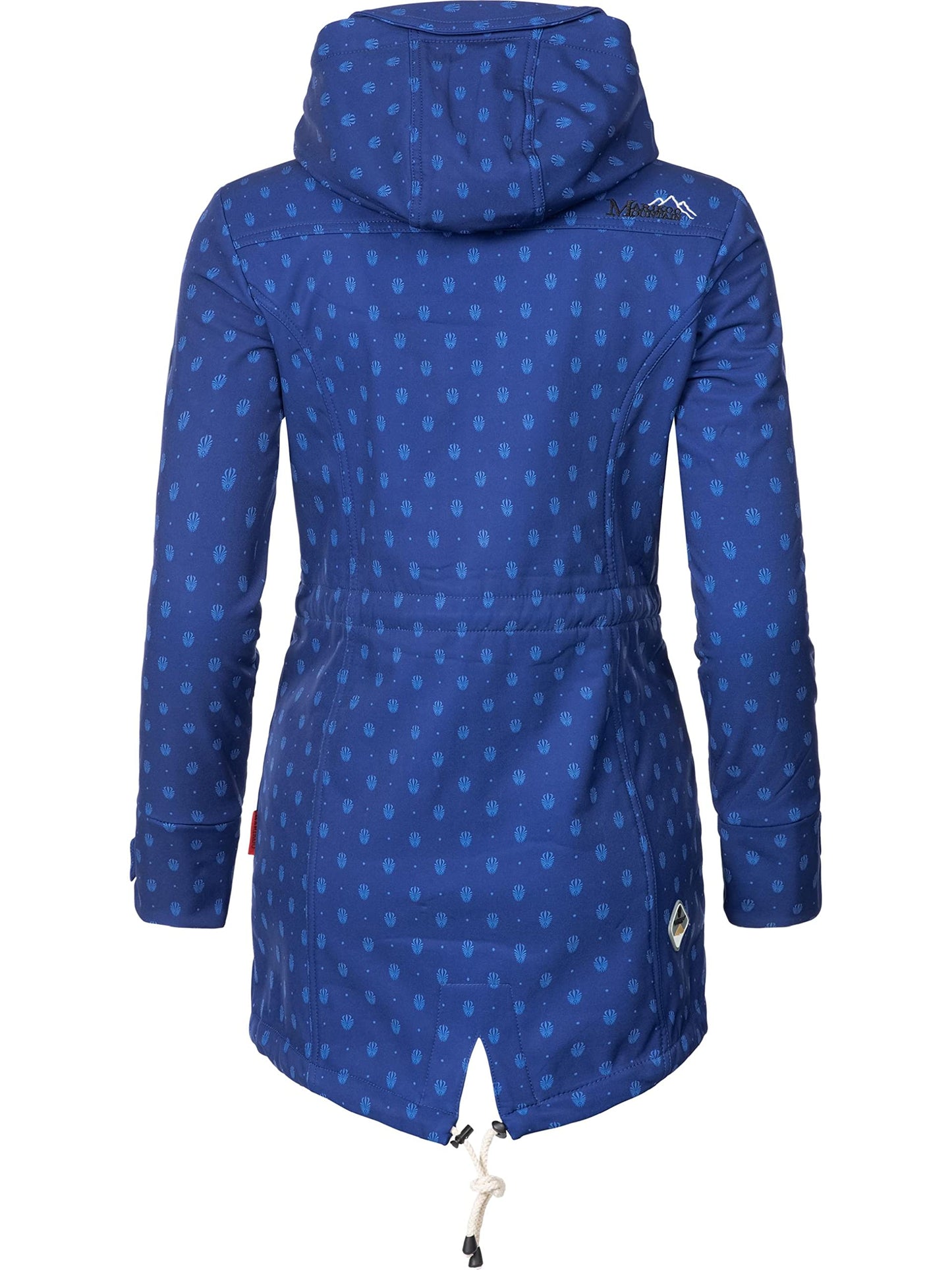 MARIKOO Damen Übergangsjacke Softshellmantel wasserdicht atmungsaktiv mit Kapuze Zimtzicke XS-3XL