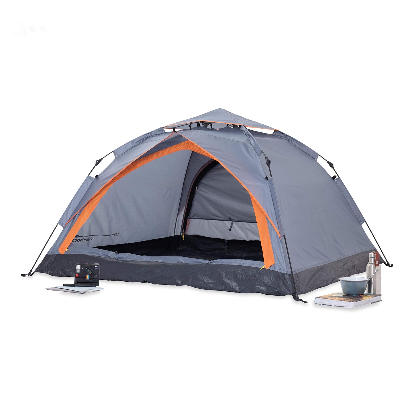 Lumaland Camping Zelt | Leichtes Pop Up Wurfzelt | 2-3 Personen Kuppelzelt | Trekking & Festival Igluzelt | Sekundenzelt Wasserdicht 210x190x110cm | Wind- & Sonnenschutz | Mit 1 & 2 Eingängen