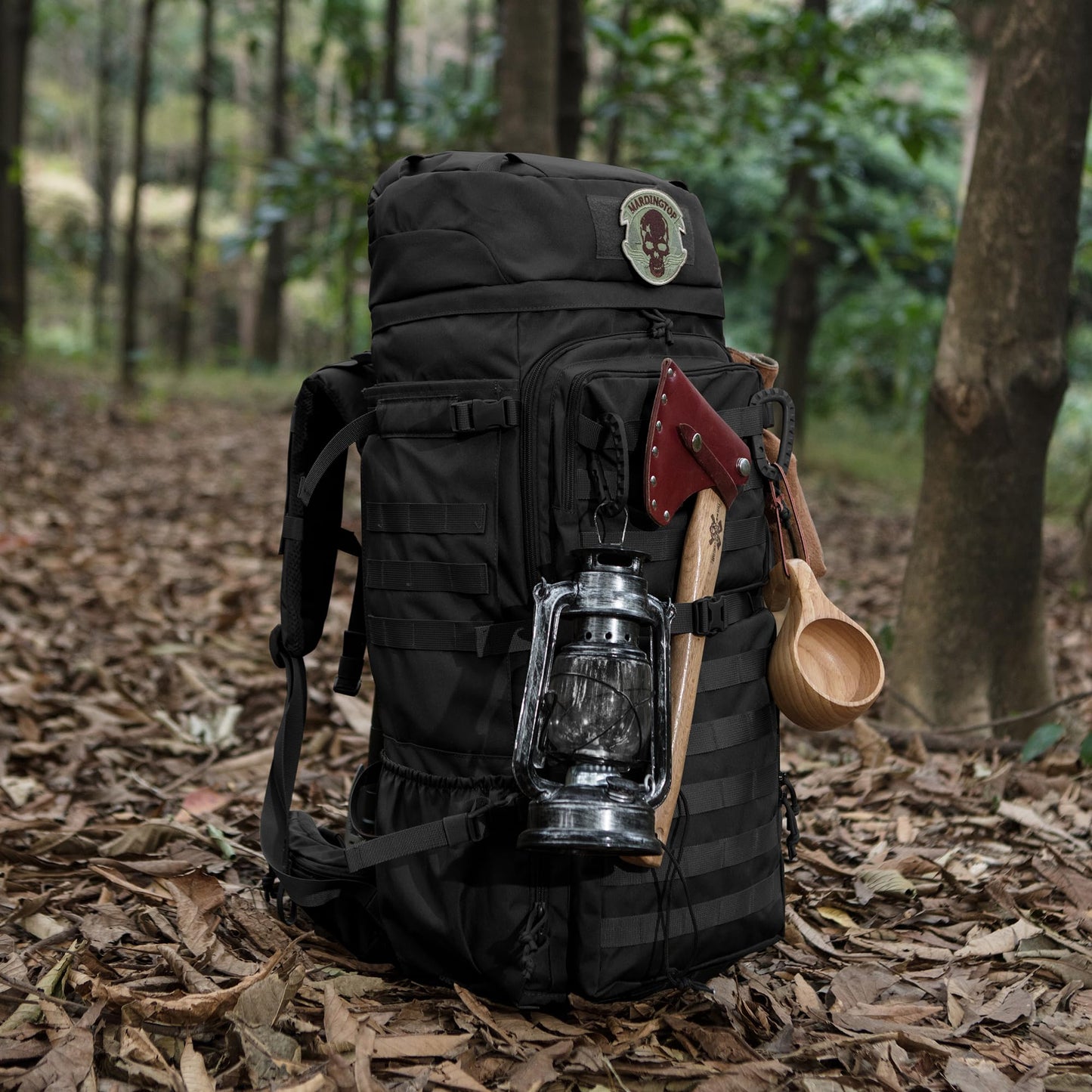 ELB Marder Mardingtop 75L Rucksack Taktischer Rucksack Wanderrucksack Trekkingrucksack YKK Zipper mit der großen Kapazität