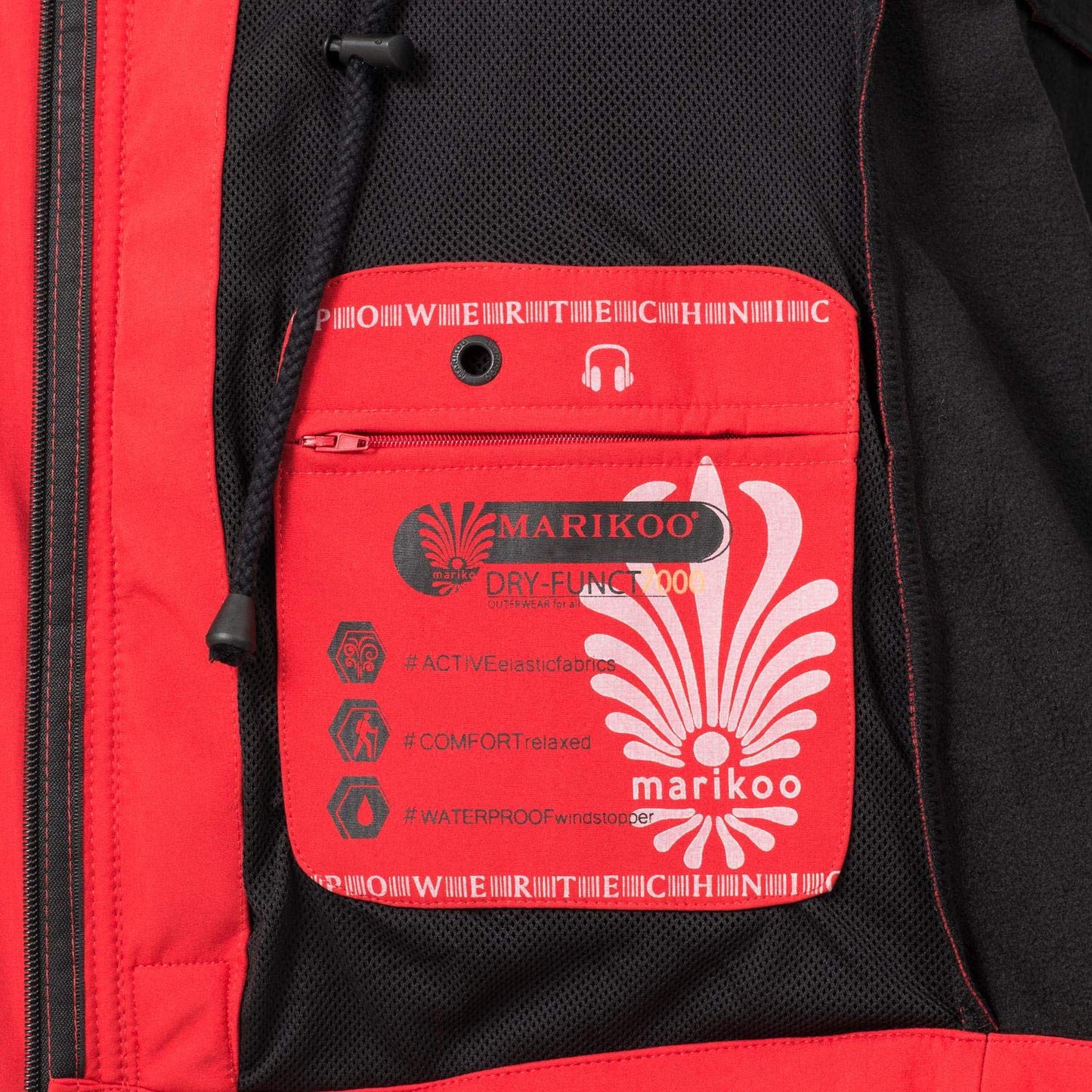 MARIKOO Damen Übergangsjacke Softshellmantel wasserdicht atmungsaktiv mit Kapuze Zimtzicke XS-3XL