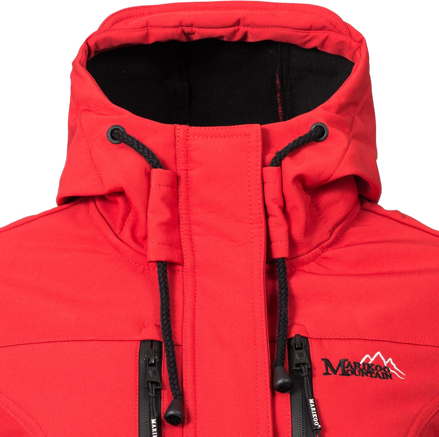 MARIKOO Damen Übergangsjacke Softshellmantel wasserdicht atmungsaktiv mit Kapuze Zimtzicke XS-3XL