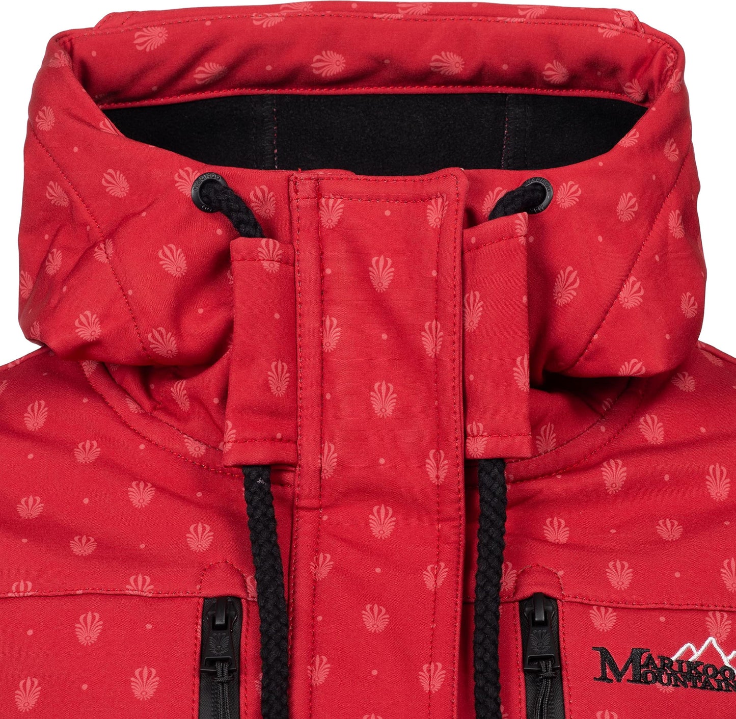 MARIKOO Damen Übergangsjacke Softshellmantel wasserdicht atmungsaktiv mit Kapuze Zimtzicke XS-3XL