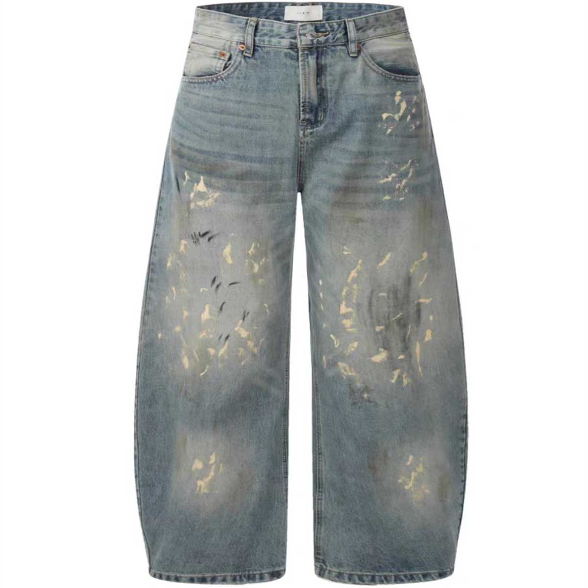 WACOON 1a Hand-Painted Loose Streetwear Jeans