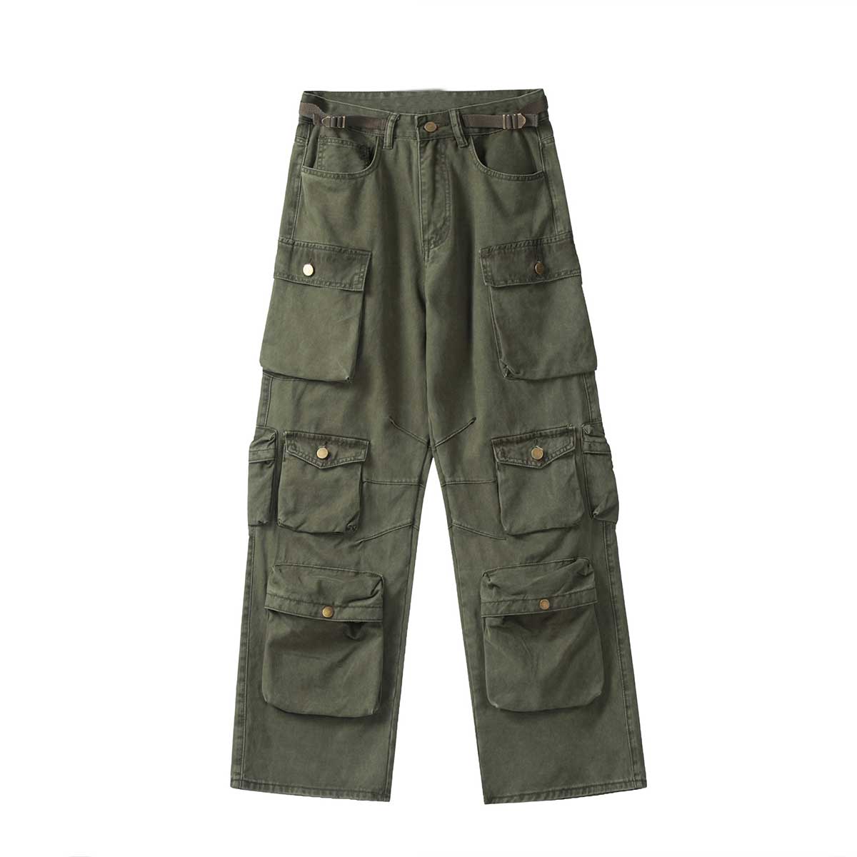 WACOON Working Vintage Multi-Pocket Cargo Hose