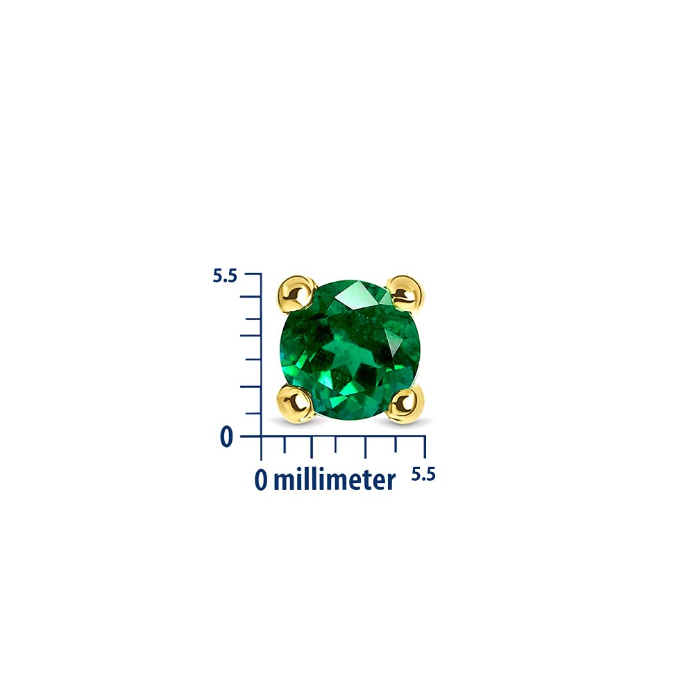 EDERSEENSUCHT- MIORE Schmuck, Ohrringe Damen, Ohrstecker Gold 375 9 Kt Gelbgold/Weißgold, Damenohrringe mit Zirkonia/Saphir/Rubin/Smaragd in Krappenfassung, goldene Ohrstecker Damen, Ohrschmuck