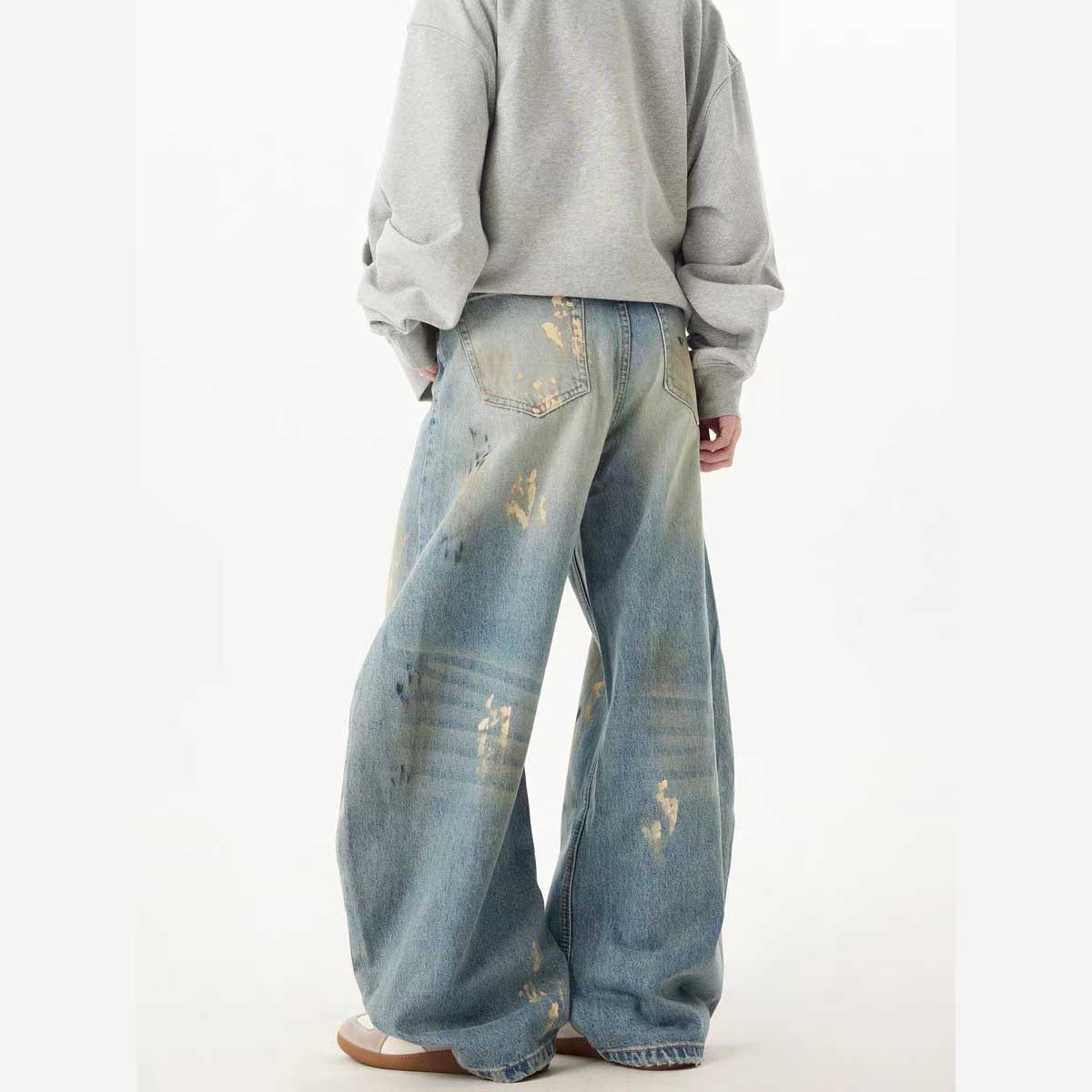 WACOON 1a Hand-Painted Loose Streetwear Jeans