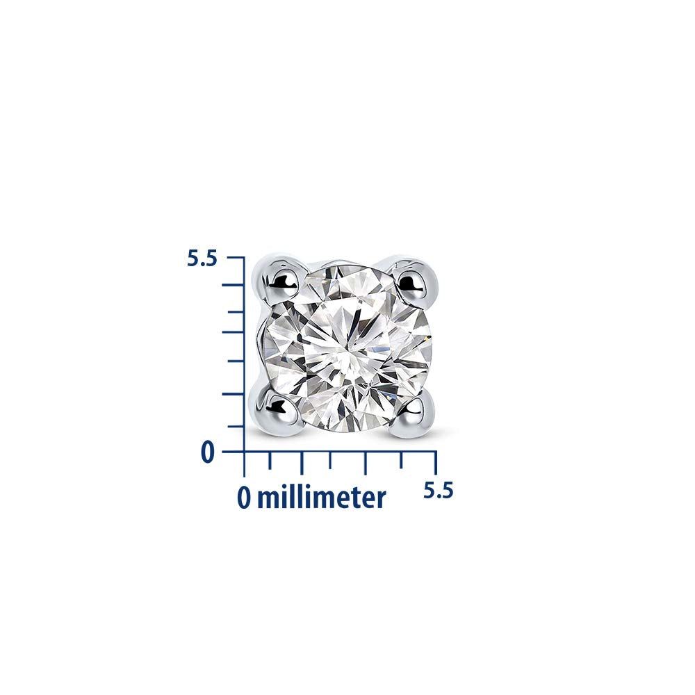 EDERSEENSUCHT- MIORE Schmuck, Ohrringe Damen, Ohrstecker Gold 375 9 Kt Gelbgold/Weißgold, Damenohrringe mit Zirkonia/Saphir/Rubin/Smaragd in Krappenfassung, goldene Ohrstecker Damen, Ohrschmuck