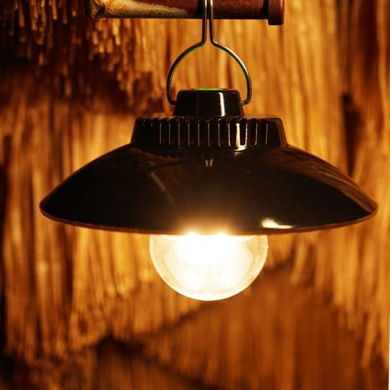 ELB Campinglampe Aufladbar, Yizhet Retro Campinglaterne LED Campingleuchte 200 Lumen IPX4 Wasserdicht 2600 mAh LED Camping Laterne Zeltlampe für Camping, Notfall Stromausfälle (Warmweiß)
