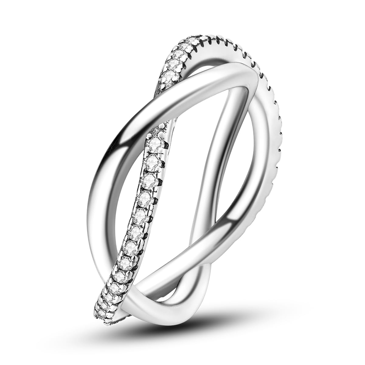 NARMO 925 Sterling Silber Frauen Ringe Mond Stern Ring Evil Eye Ring Bunte Cubic Zirkonia Ring Stapelbare Vintage Ringe Statement Ringe für Frauen Größe 52-60mm