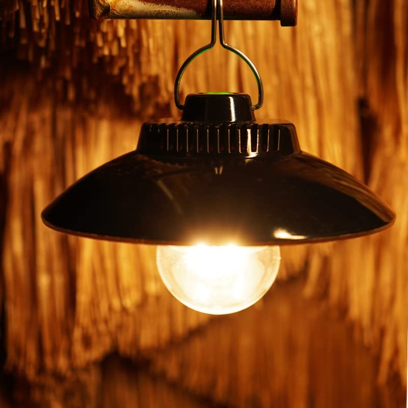 ELB Campinglampe Aufladbar, Yizhet Retro Campinglaterne LED Campingleuchte 200 Lumen IPX4 Wasserdicht 2600 mAh LED Camping Laterne Zeltlampe für Camping, Notfall Stromausfälle (Warmweiß)