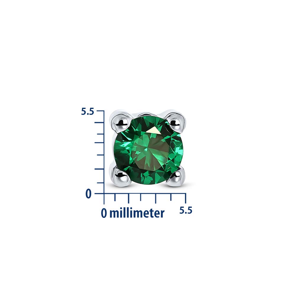 EDERSEENSUCHT- MIORE Schmuck, Ohrringe Damen, Ohrstecker Gold 375 9 Kt Gelbgold/Weißgold, Damenohrringe mit Zirkonia/Saphir/Rubin/Smaragd in Krappenfassung, goldene Ohrstecker Damen, Ohrschmuck