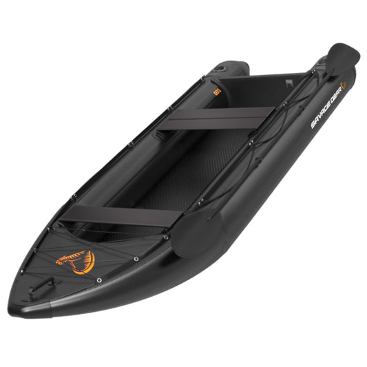 ELB  Angelboot Savage Gear E-Rider Kayak 330x110cm - Angelkajak zum Spinnfischen, Schlauchboot zum Raubfischangeln, Kajak für Angler