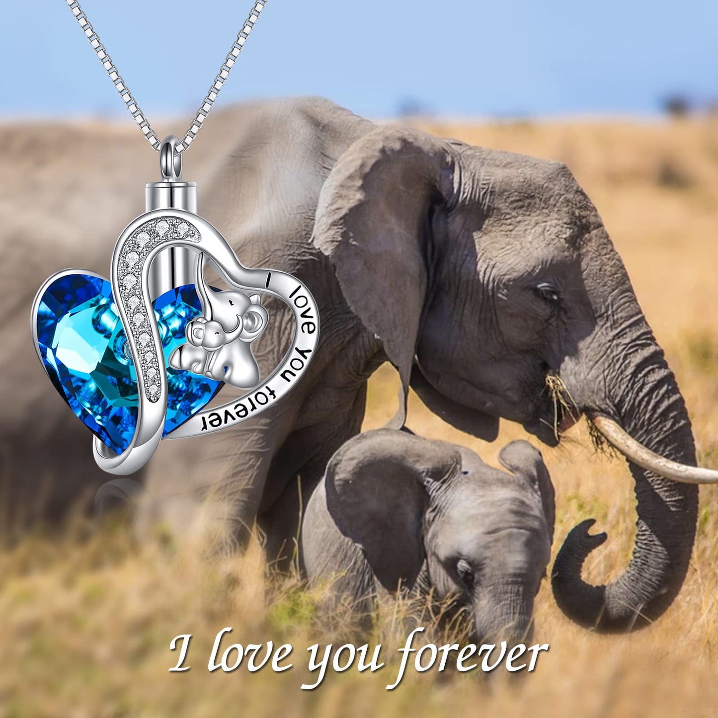 Ederseensucht-TOUPOP Urnenkette für Ashes 925 Sterling Silber Baum des Lebens/Schmetterling Ascheschmuck Asche Urne Anhänger Cremation Halskette mit Herz Kristall Memory Schmuck für Damen Herren