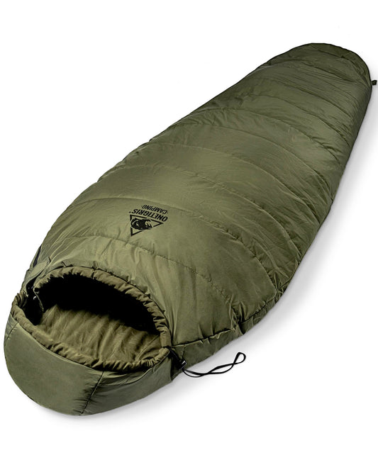 OneTigris Schlafsack Outdoor kleines Packmaß 3 Jahreszeiten 8 °C -15 °C Mumienschlafsack Ultraleicht kompakt für Camping, Reisen, Wandern